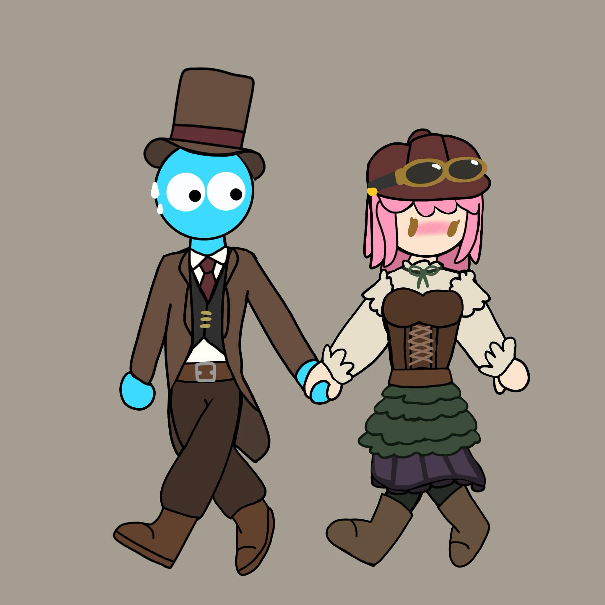 Steampunk Industrial Revolution — Luke and Haru